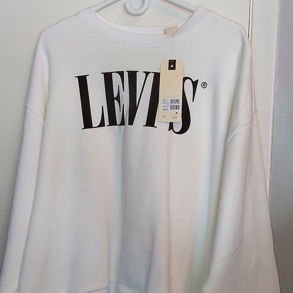 Levi's white sweatershirt, 3x womens - Picture 2 of 3